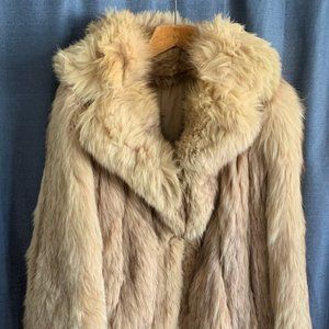 Stylish and Timeless: Vintage Long Mink Fur Coat in Fair Condition